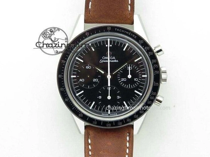 0427 Speedmaster Misson To Saturn 1:1 Best Edition Beige Dial On Nylon Strap Quartz Casual 7861